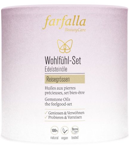 farfalla, farfalla Edelsteinöle Wohlfühl-Set, 7 x 10ml