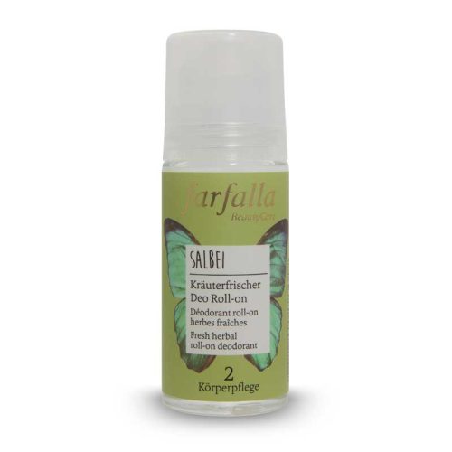 farfalla, farfalla - Salbei,KräuterfrischerDeoRoll-on, 50 ml