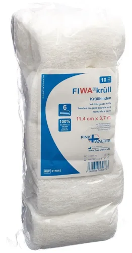 FIWA, FIWA Krüllbinde 11.4cmx3.7m unsteril (10 Stk)