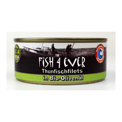 FISH4EVER, FISH4EVER Thunfischfilets in Bio-Olivenöl (160g)