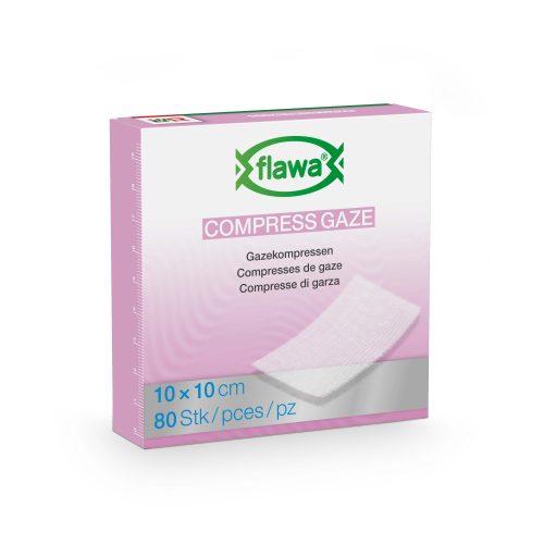 FLAWA, flawa Gazekompressen 10x10cm (80 Stk)