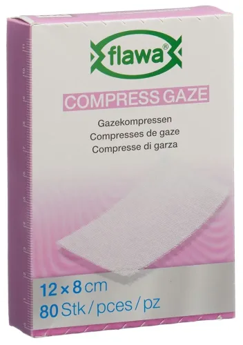 FLAWA, flawa Gazekompressen 8x12cm (80 Stk)