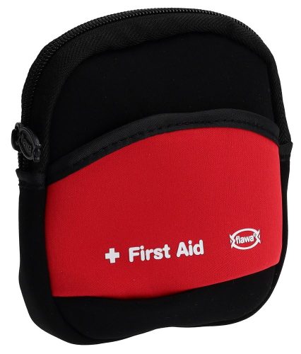 FLAWA, FLAWA Freizeit-Apotheke im Neopren-Etui schwarz/rot (1 Set)