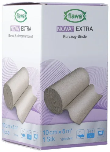 FLAWA, FLAWA NOVA EXTRA Kurzzugbinde, hautfarbig, 10cmx5m (1Stk)
