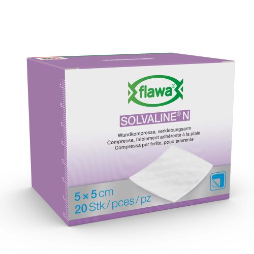 FLAWA, FLAWA Solvaline N Kompressen Steril 5x5cm (20 Stk)