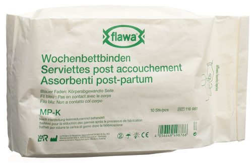 FLAWA, FLAWA Wochenbettbinden Kurz, Keimreduziert (10 Stk)