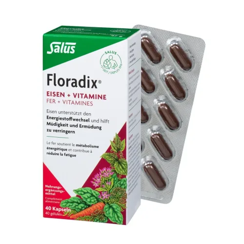 Floradix, Floradix Eisen + Vitamine Kapseln (40 Stk)