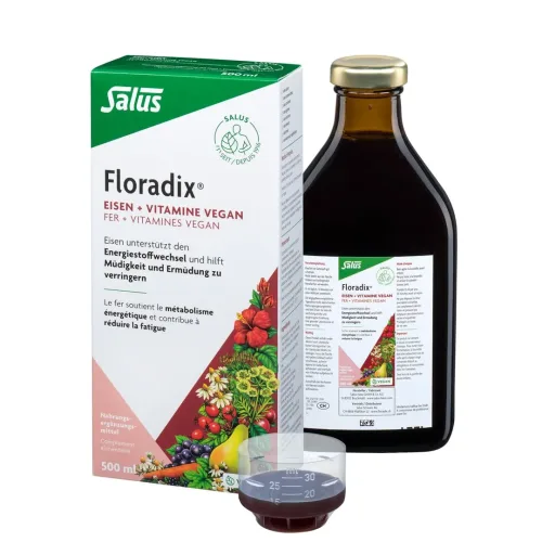 Floradix, Floradix VEGAN Eisen + Vitamine (500ml)