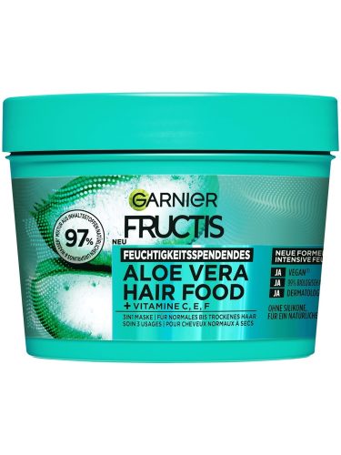 Garnier, Garnier Fructis Aloe Vera Hair Food 3in1 Maske Haarkur & -maske 400 ml