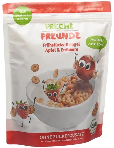 Freche Freunde, FRECHE FREUNDE Frühstücks-Kringel Apfel & Erdbeere (125g)