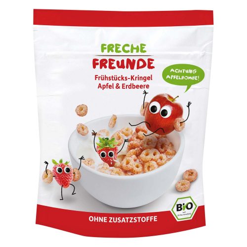 Freche Freunde, FRECHE FREUNDE Frühstücks-Kringel Apfel & Erdbeere (125g)