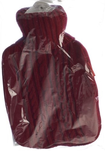 Hugo Frosch, FROSCH Wärmflasche PVC, 1.8 Liter, Strickbezug rot (1 Stk)