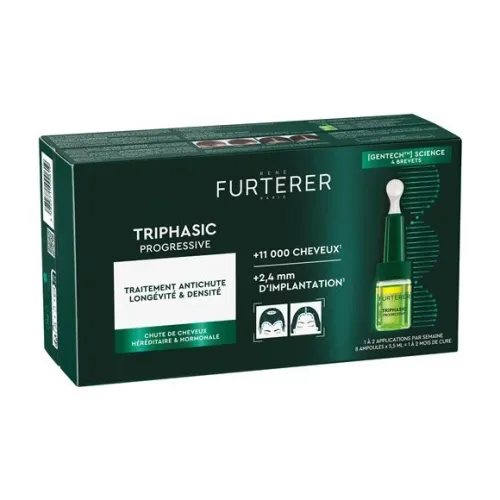 Rene Furterer Paris, René Furterer Triphasic Progressive Kur Gentech (8x5.5ml)