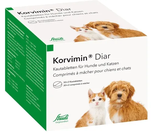 Streuli Tiergesundheit, Korvimin Diar Kautabletten (30x2 Stk)