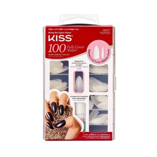 KISS, Kiss Plain nails full cover and tips Stiletto (1 Stk)