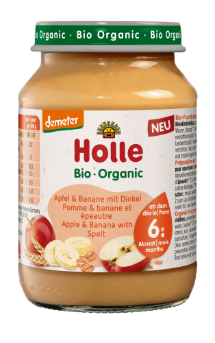 Holle, Holle Bio Apfel & Banane mit Dinkel (190g)