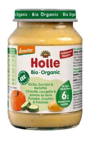 Holle, Holle Kürbis, Zucchini & Kartoffel Bio (190g)