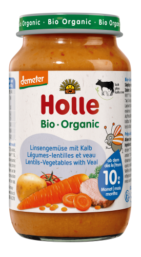 Holle, Holle Linsengemüse mit Kalb (250 g)