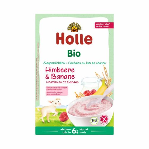 Holle, Holle Milchbrei Ziegenmilch Himbeere und Banane Bio (200g)