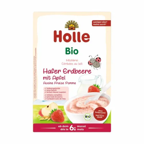 Holle, Holle Milchbrei Hafer Apfel Erdbeere Bio (250g)