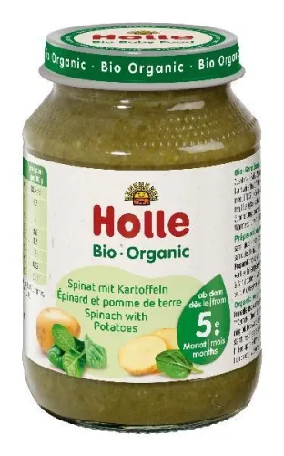 Holle, Holle Bio Spinat mit Kartoffeln (190g)