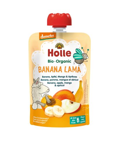 Holle, Holle Quetschbeutel Banana Lama (100g)