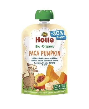 Holle, Holle Paca Pumpkin mit Kürbis, Pfirsich, Banane und Hafer (100g)