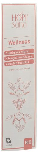 HOPIsana, HOPISANA Ohrenkerzen rosa Wellness 4 Stk