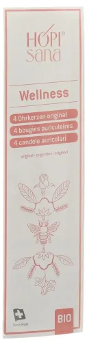 HOPIsana, HOPISANA Ohrenkerzen rosa Wellness 4 Stk