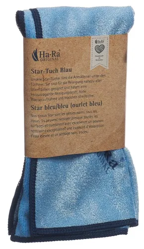 Ha-Ra, Ha-Ra Star-Tuch blau, 40x40cm (1 Stk)