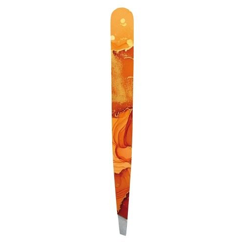 Hausmann, Hausmann Pinzette schräg, Marmor-Glitzer, orange (1 Stk)