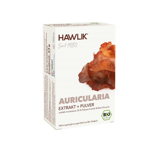 HAWLIK, HAWLIK Auricularia Extrakt + Pulver Kapseln (60 Stk)
