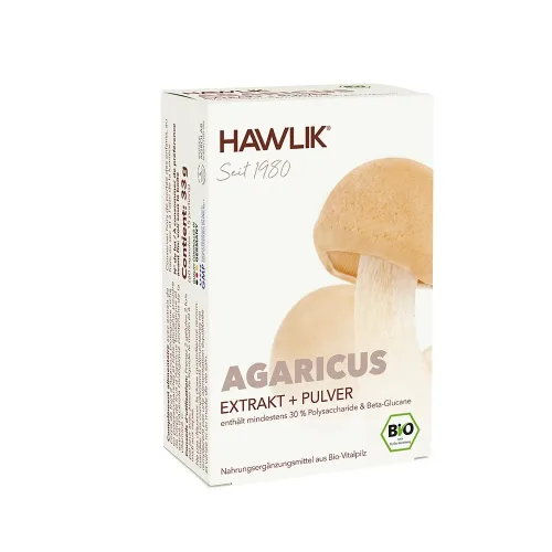 HAWLIK, HAWLIK Agaricus Extrakt + Pulver Kapseln (60 Stk)