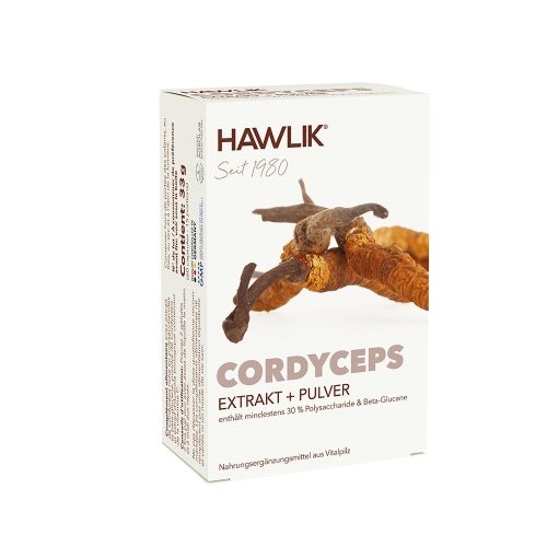 HAWLIK, HAWLIK Cordyceps Extrakt + Pulver Kapseln (60 Stk)