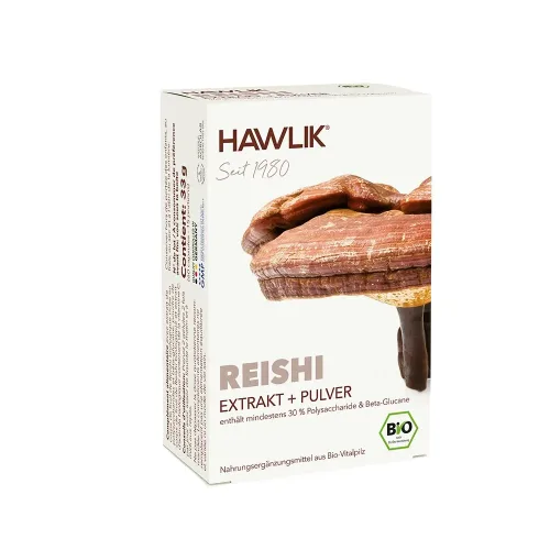 HAWLIK, HAWLIK Reishi Extrakt + Pulver Kapseln (60 Stk)