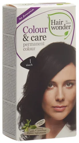 Henna, HENNA Hairwonder Colour & Care 1 schwarz