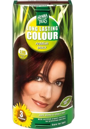 Henna Plus, HENNA PLUS Long Lasting Colour 2.66 Rötliches Schwarz (1 Stk)