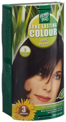 Henna Plus, HENNA PLUS Long Lasting Colour 3 Dunkelbraun (1 Stk)
