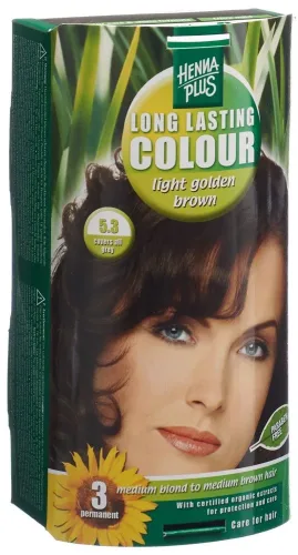 Henna Plus, HENNA PLUS Long Lasting Colour 5.3 Helles Goldbraun (1 Stk)