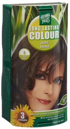Henna Plus, HENNA PLUS Long Lasting Colour 6 Dunkelblond (1 Stk)
