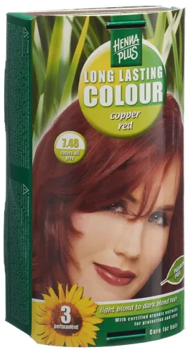 Henna Plus, HENNA PLUS Long Lasting Colour 7.46 Kupferrot (1 Stk)