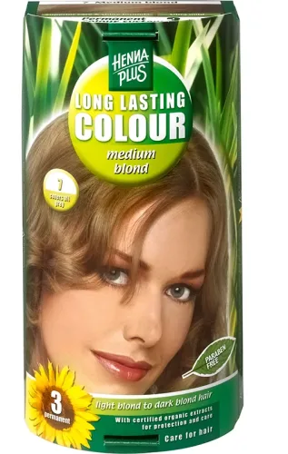 Henna Plus, HENNA PLUS Long Lasting Colour 7 Mittelblond (1 Stk)