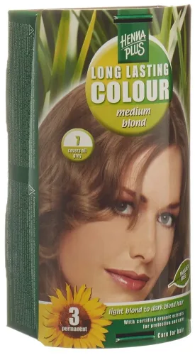 Henna Plus, HENNA PLUS Long Lasting Colour 7 Mittelblond (1 Stk)