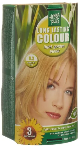 Henna Plus, HENNA PLUS Long Lasting Colour 8.3 Helles Goldblond (1 Stk)