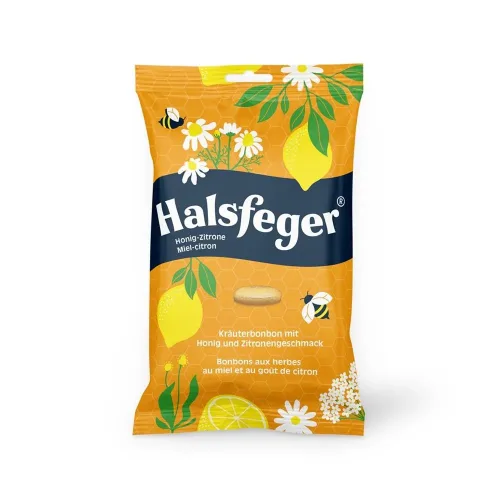 Halsfeger, Halsfeger Kräuterbonbon Honig-Zitrone (90g)