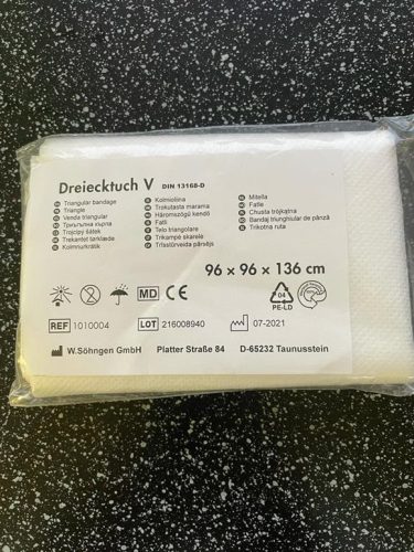 Hartmann, Hartmann Dreiecktuch weiss (1 Stück)