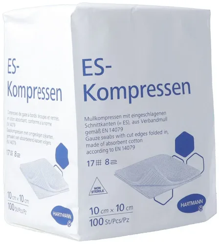 Hartmann, HARTMANN ES Kompressen 8fach 10x10cm (100 Stk)