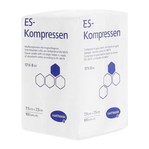 Hartmann, HARTMANN ES-Kompressen, 12fach, 7.5x7.5cm (100 Stk)