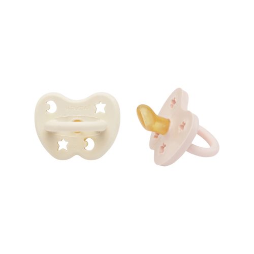 HEVEA, HEVEA Schnuller Orthodontic pink weiss, ab 0 Monate (2 Stk)