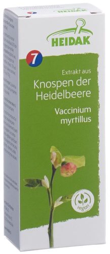Heidak, HEIDAK Knospe Heidelbeere Vaccinium myrtillus Glycerin Mazerat (30ml)
